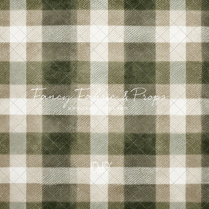 Frosted Pine Plaid - With Sweep Option