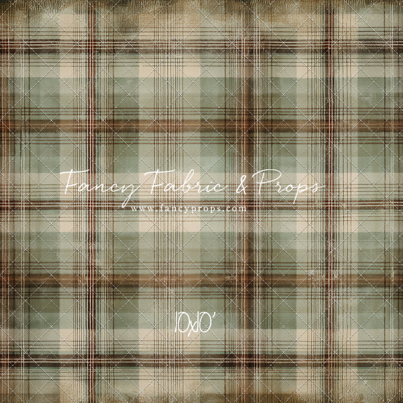 Frosted Plaid Spruce - With Sweep Option