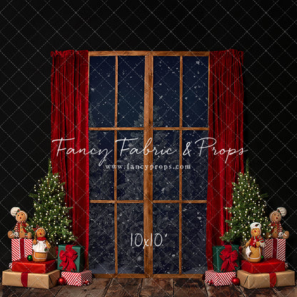 Gingerbread Mantle Window