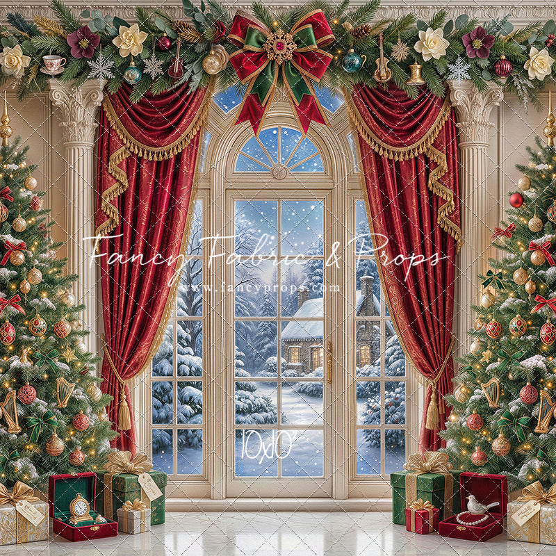 Holiday Window Elegance - with Sweep Option