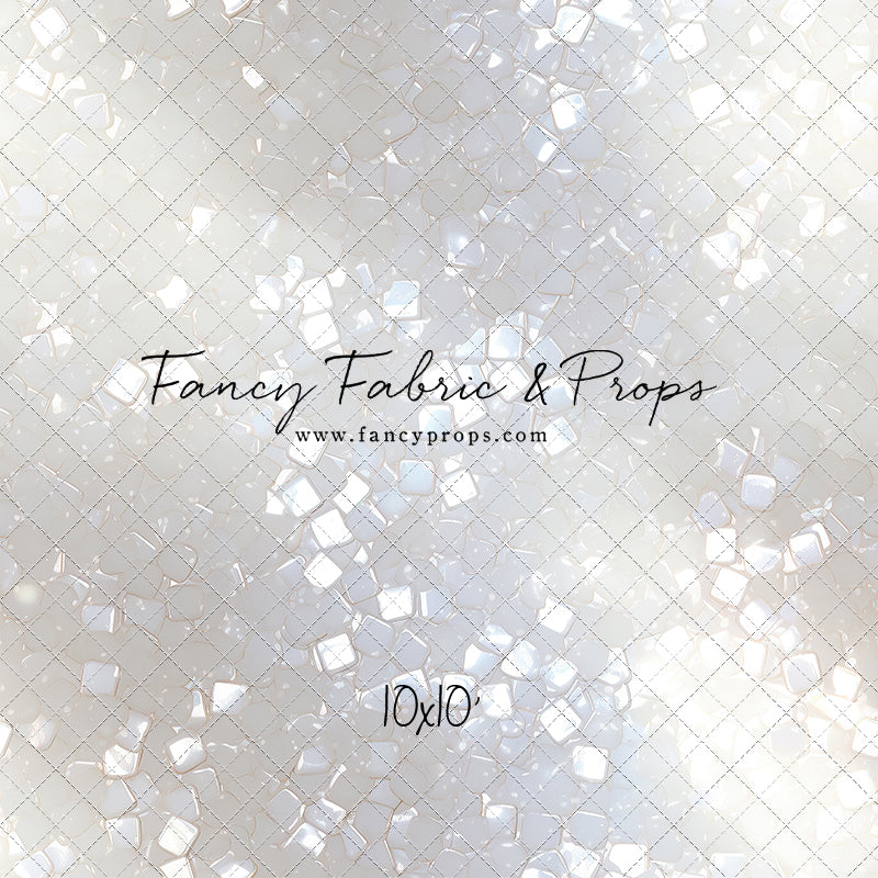 Iridescent White Sparkle