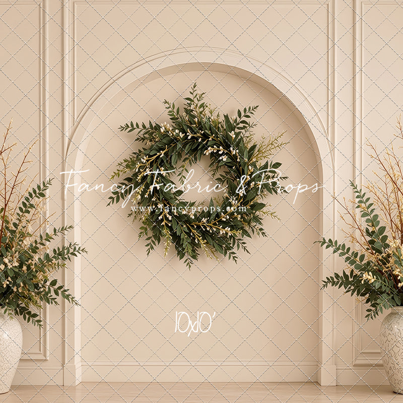 Ivory Evergreen Arch - With Sweep Option