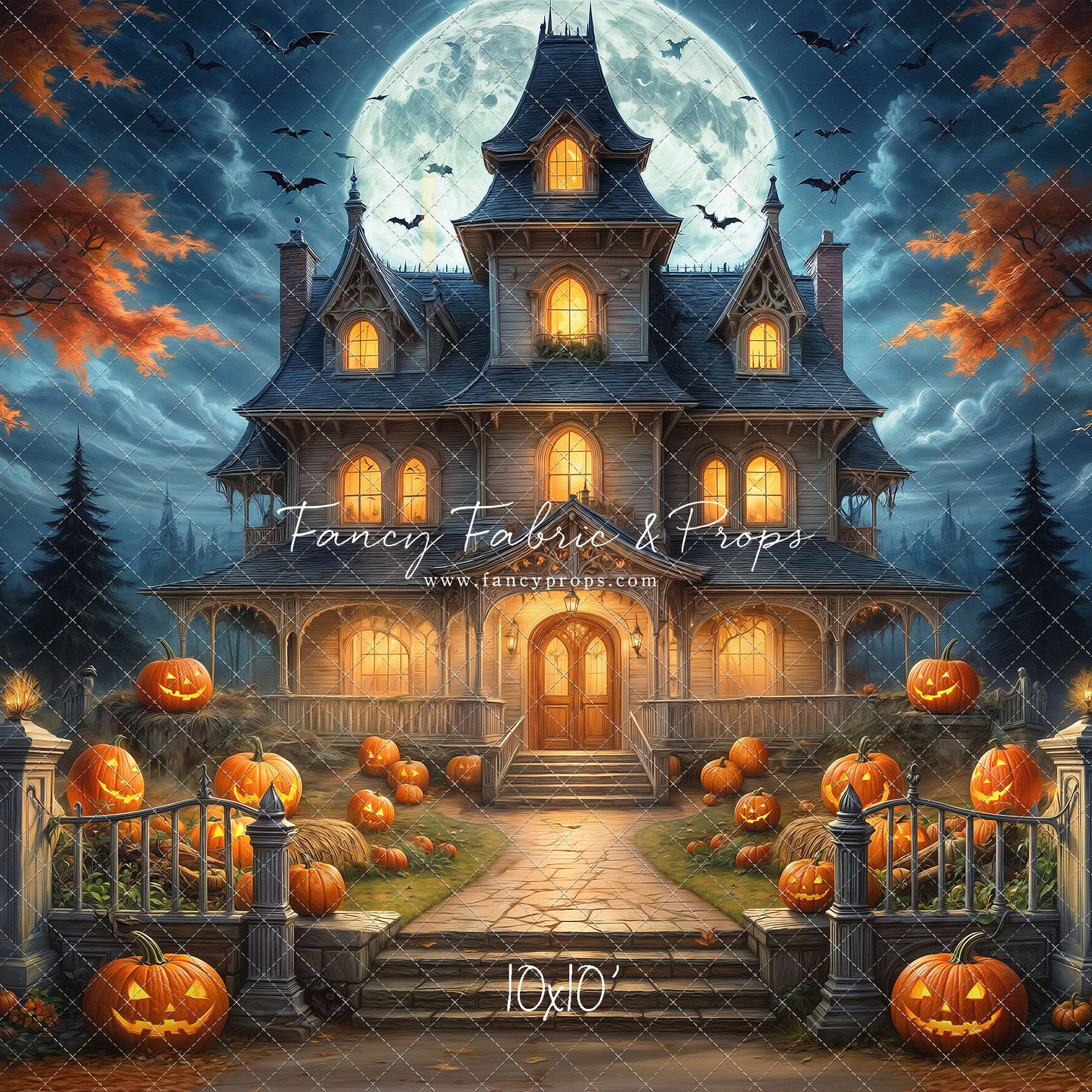 Moonlit Jack-O-Lantern Estate - With Sweep Option