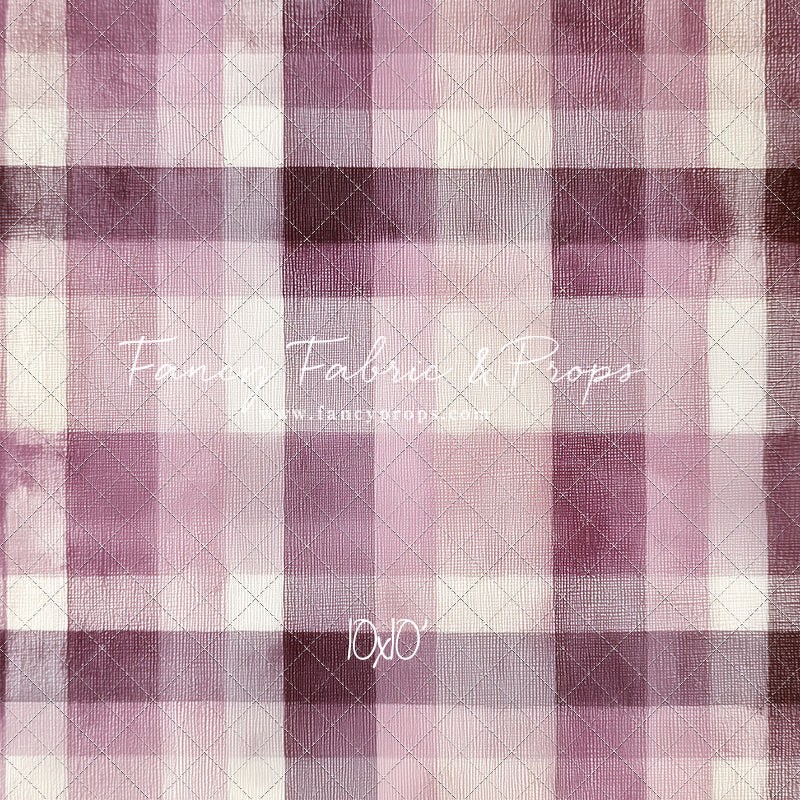 Mulberry Plaid - With Sweep Option