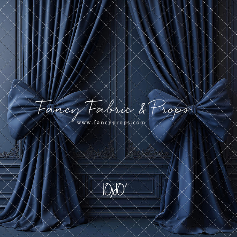 Navy Luxe Bows - With Sweep Option