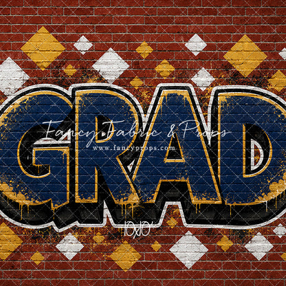Navy & Gold Grad - With Sweep Option