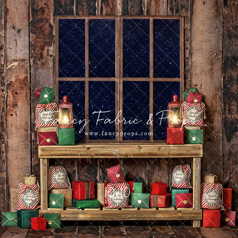 North Pole Mail Room Window