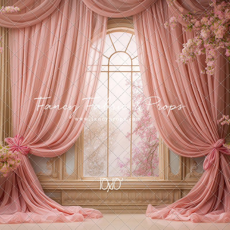 Pink Blossom Parlor - With Sweep Option