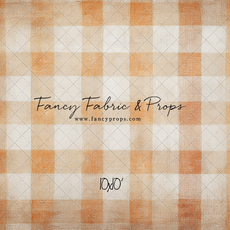 Pumpkin Patch Plaid - With Sweep Option