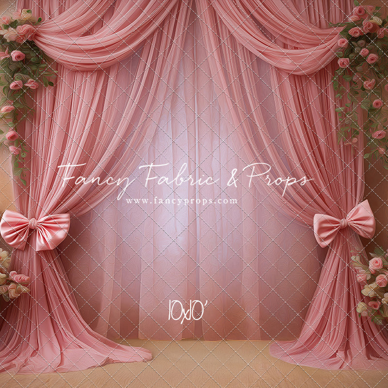 Rose Drapes - With Sweep Option