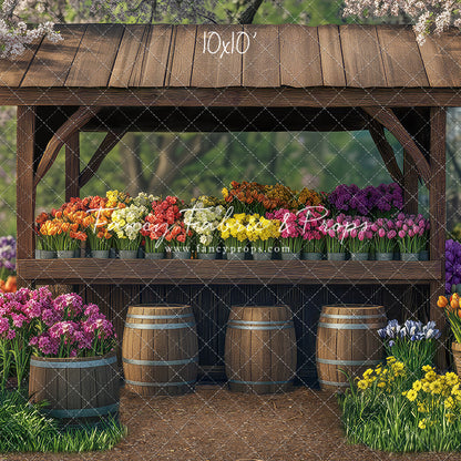 Rustic Spring Flower Stand - With Sweep Option
