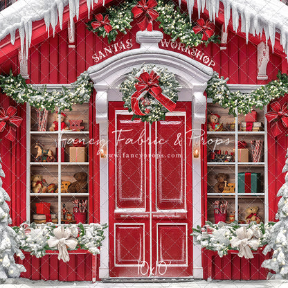 Santa's North Pole Village Workshop - With Sweep Option