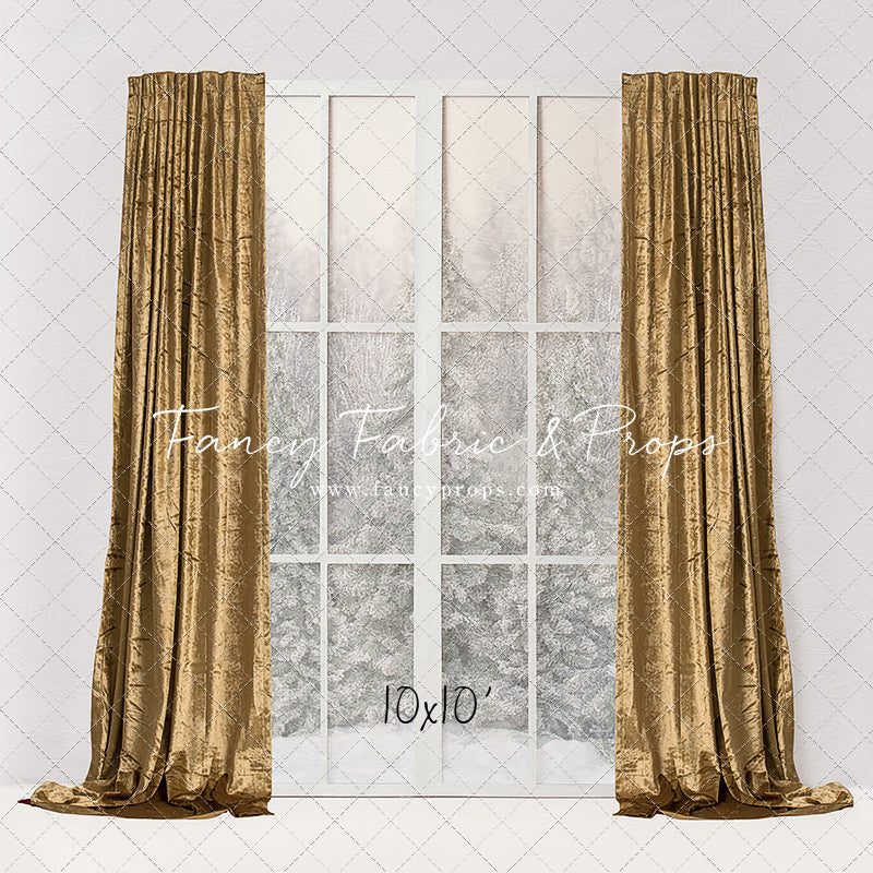 Simple Christmas Mantle Window