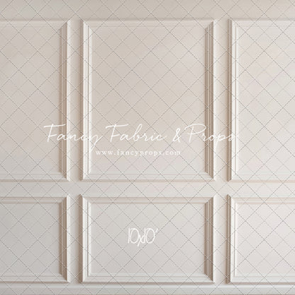 Simple Ivory Panel Wall - With Winter's Grace Floor Sweep Option