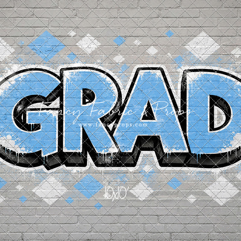 Sky & White Grad - With Sweep Option