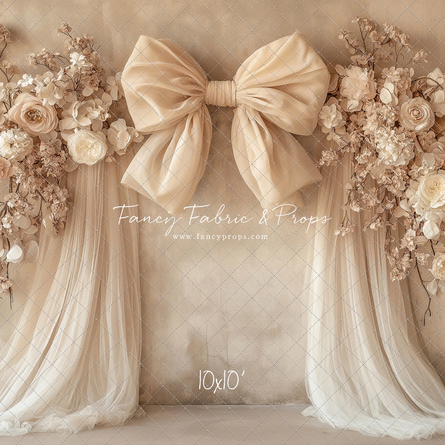 Soft Bow & Tulle - With Sweep Option