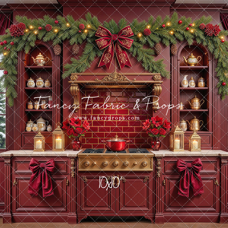 Sophisticated Scarlet Kitchen - With Sweep Option