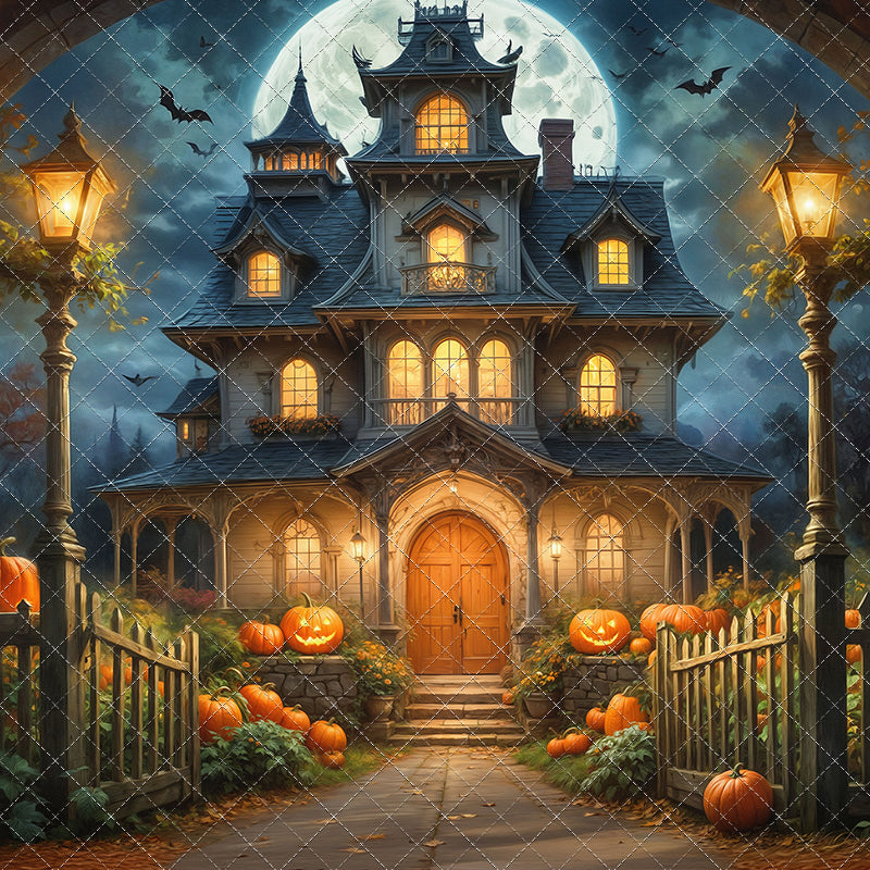Spooky Pumpkin Pathway - With Sweep Option