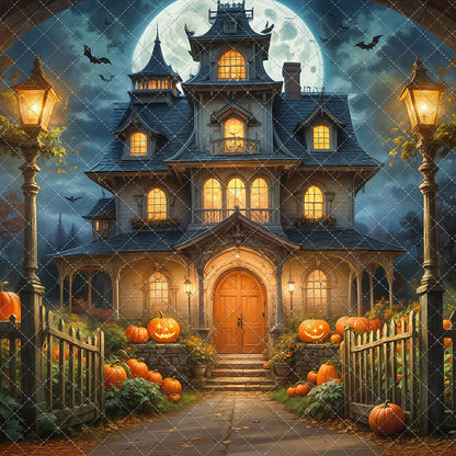 Spooky Pumpkin Pathway - With Sweep Option