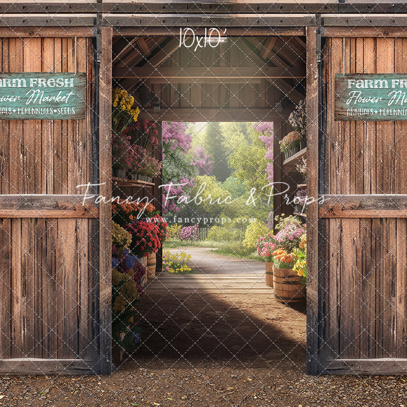 Farm Fresh Flower Barn - With Sweep Option