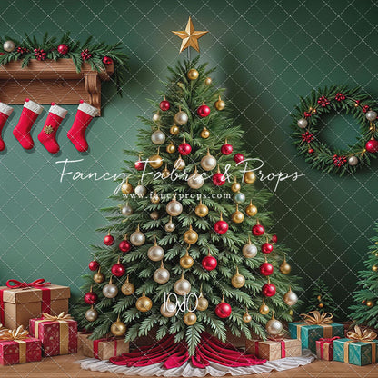 Stockings & Spruce - with Sweep Option