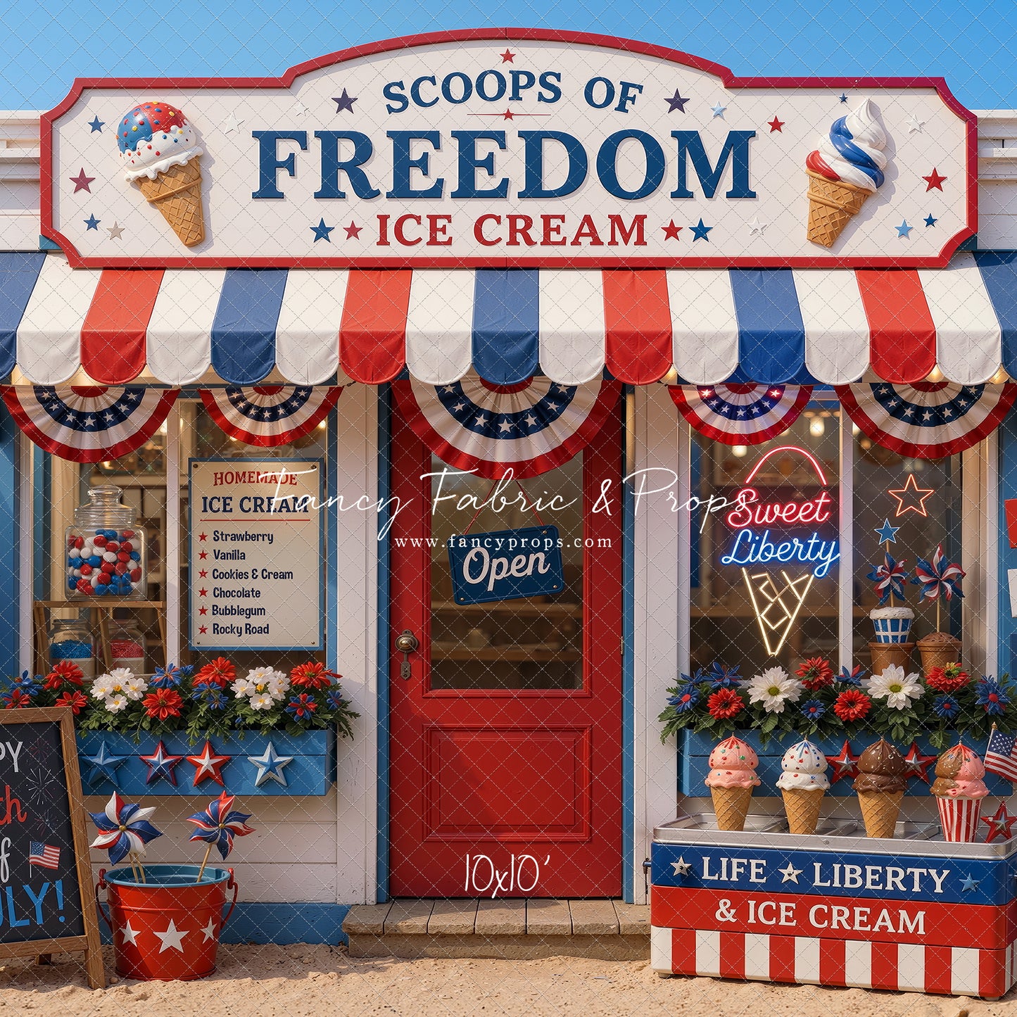 Sweet Liberty Ice Cream - With Sweep Option