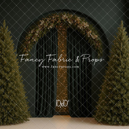 Velvet Christmas Arch - With Sweep Option