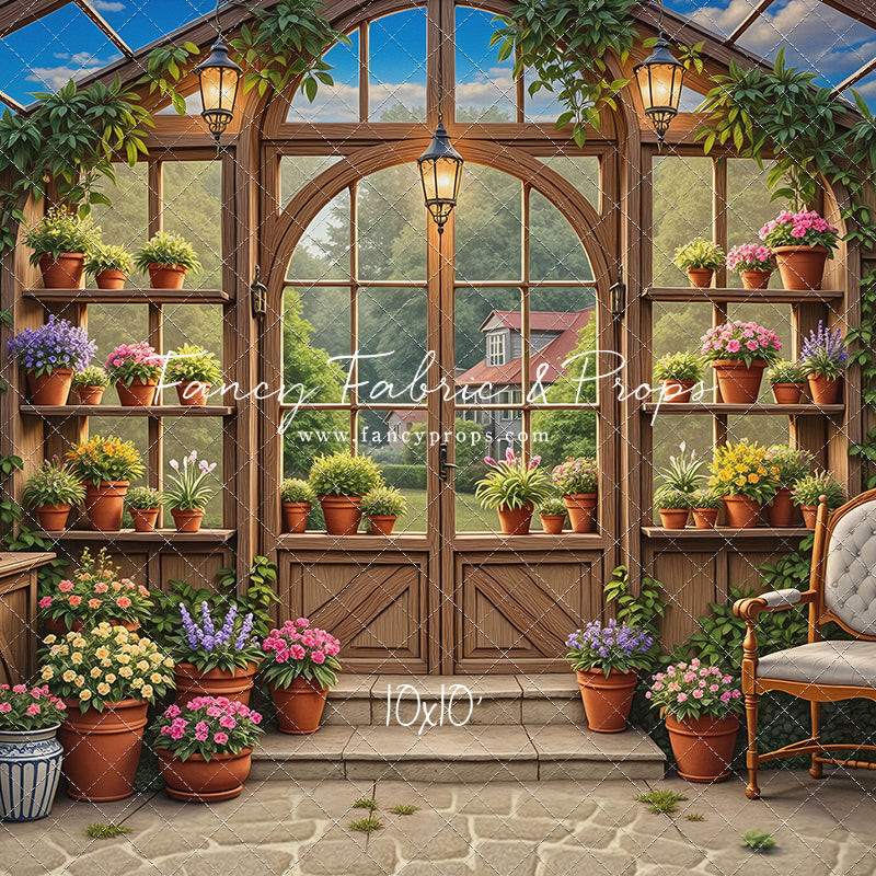 Vivid Blooming Greenhouse - With Sweep Option