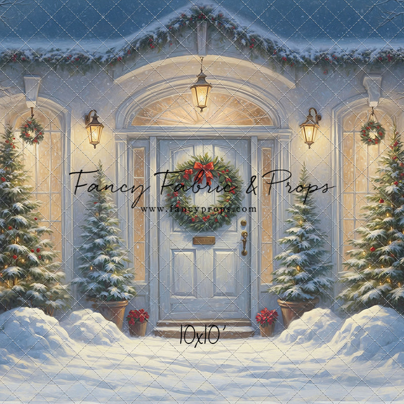 White Christmas Welcome - With Sweep Option