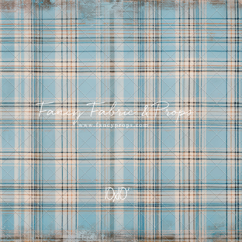Winter Sky Gingham - With Sweep Option