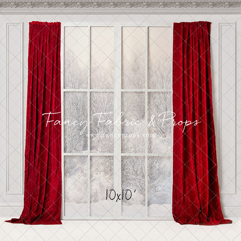 Winter Window Red