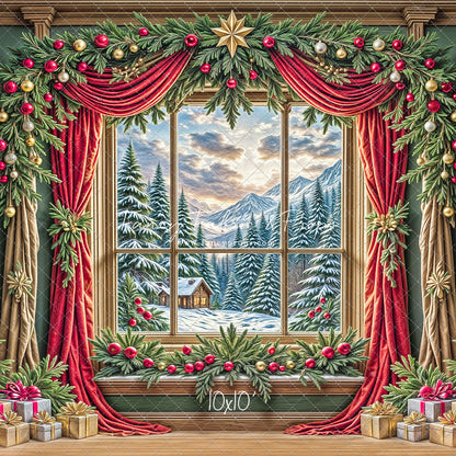 Yuletide Bloom View - with Sweep Option