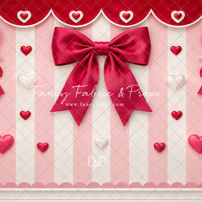 Bow Tied Valentine Wall - With Sweep Option