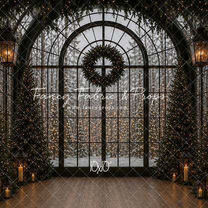 Evening Christmas Window - with Sweep Option