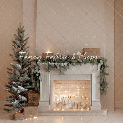 Evergreen & Ivory Mantle - With Sweep Option