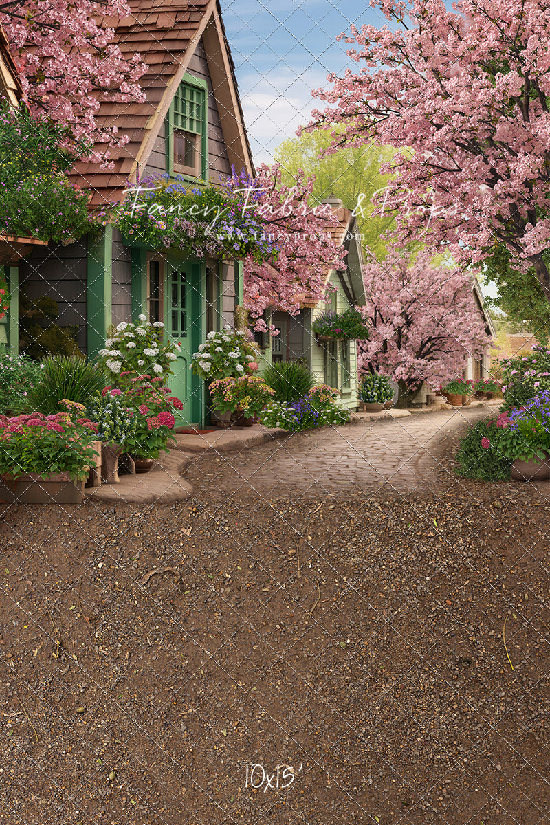 Blossoming Spring Country Road - With Sweep Option