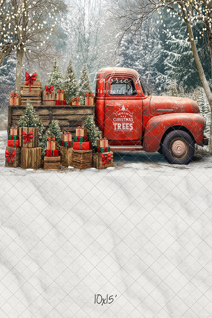 Country Christmas Tree Farm Truck - with Sweep Option
