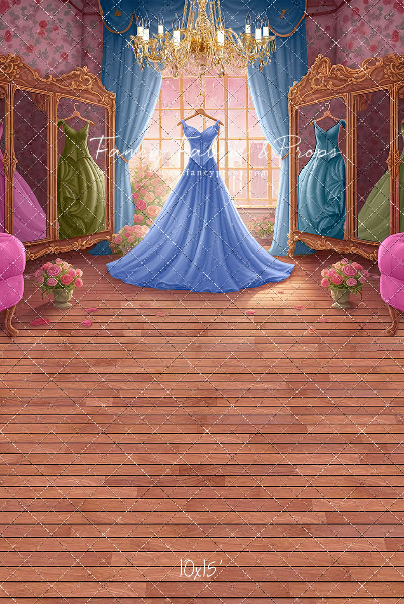 Dress Like A Princess - Dark Blue Dress - With Sweep Option