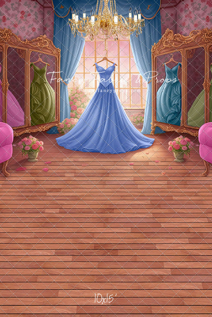 Dress Like A Princess - Dark Blue Dress - With Sweep Option