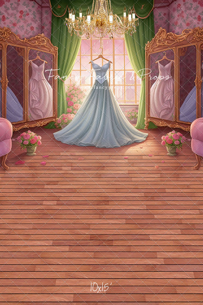 Dress Like A Princess - Ice Blue Dress - With Sweep Option