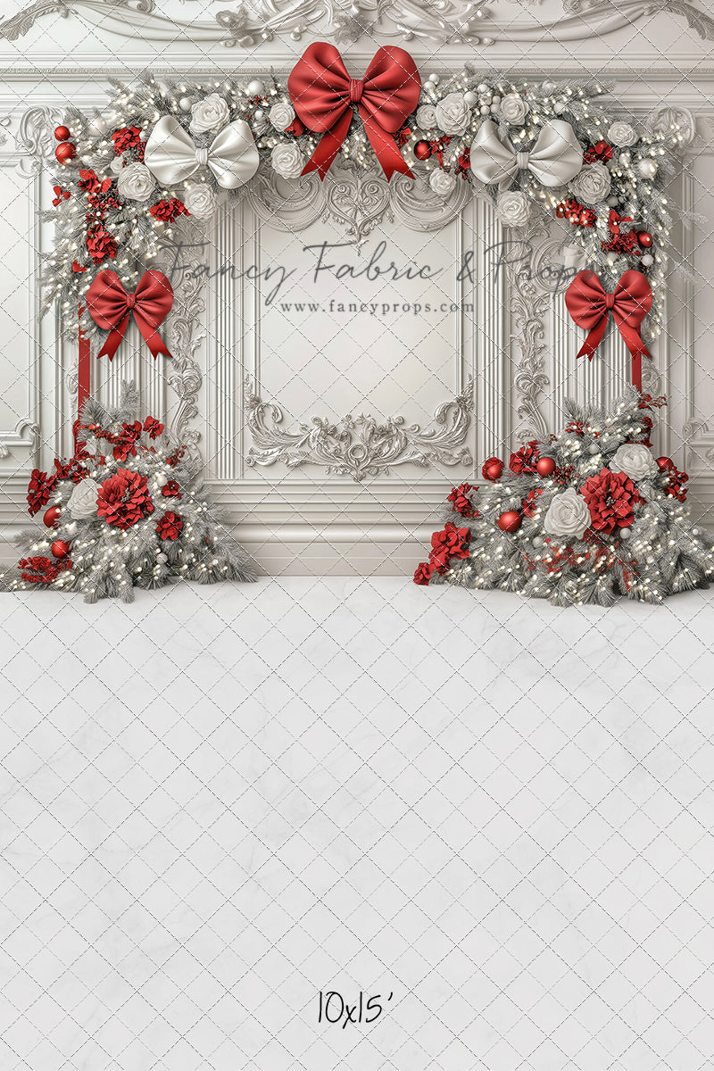 Fancy Red & White Wall - with Sweep Option