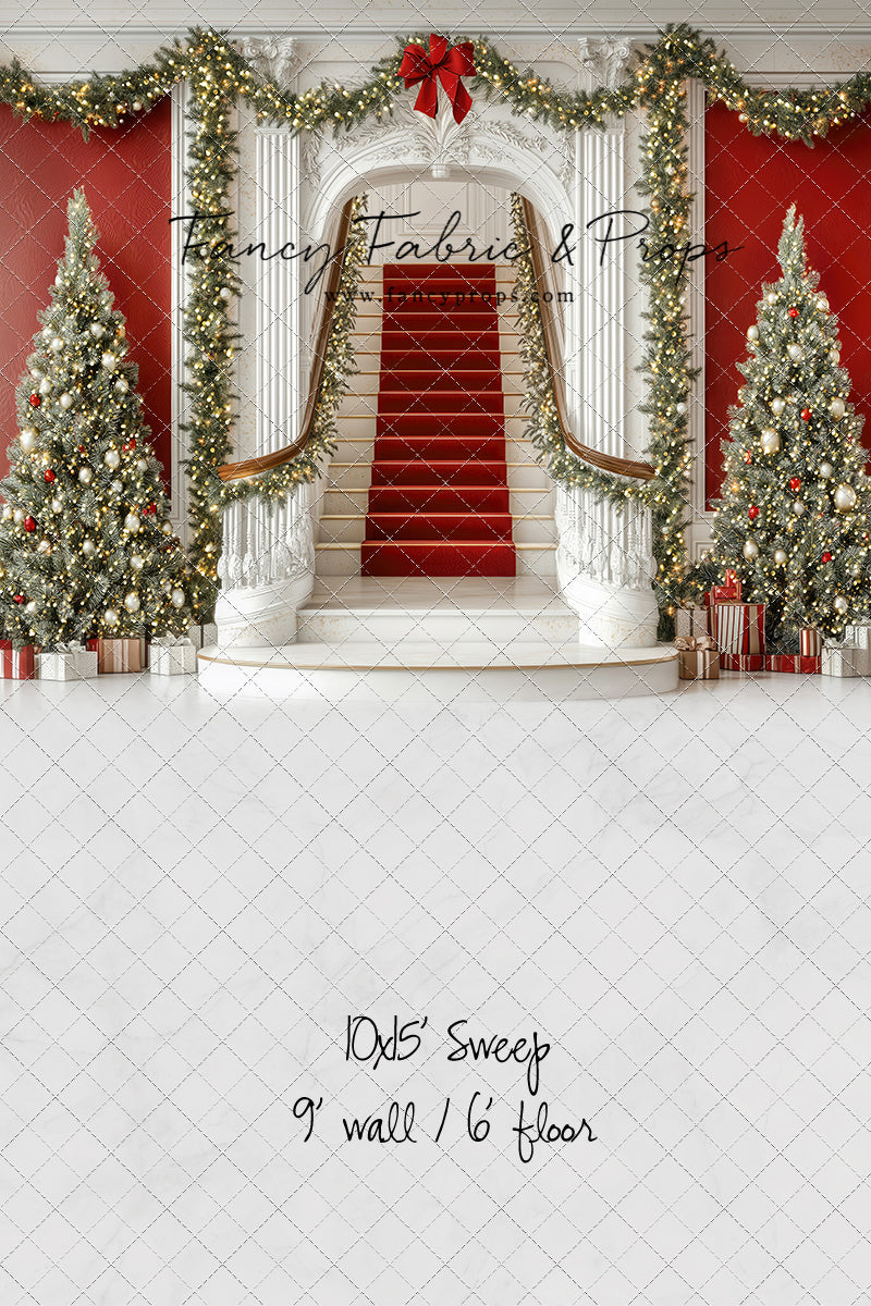 Grand Christmas Staircase - with Sweep Option