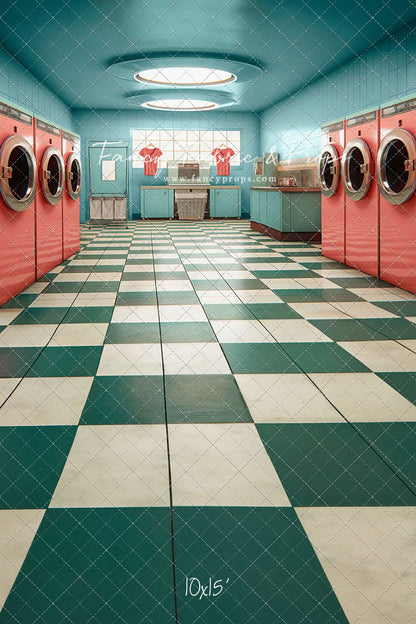 Laundry Day - Blue With Double Washers- With Sweep Option