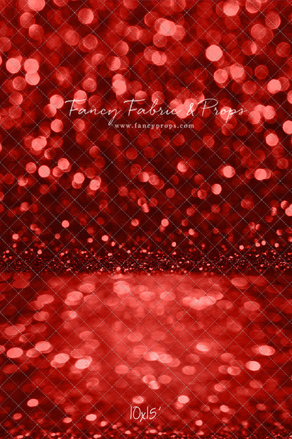RTS Red Shimmering Stage  - 10x15' Wrinkle-Free Fabric - perfect - 50% Off