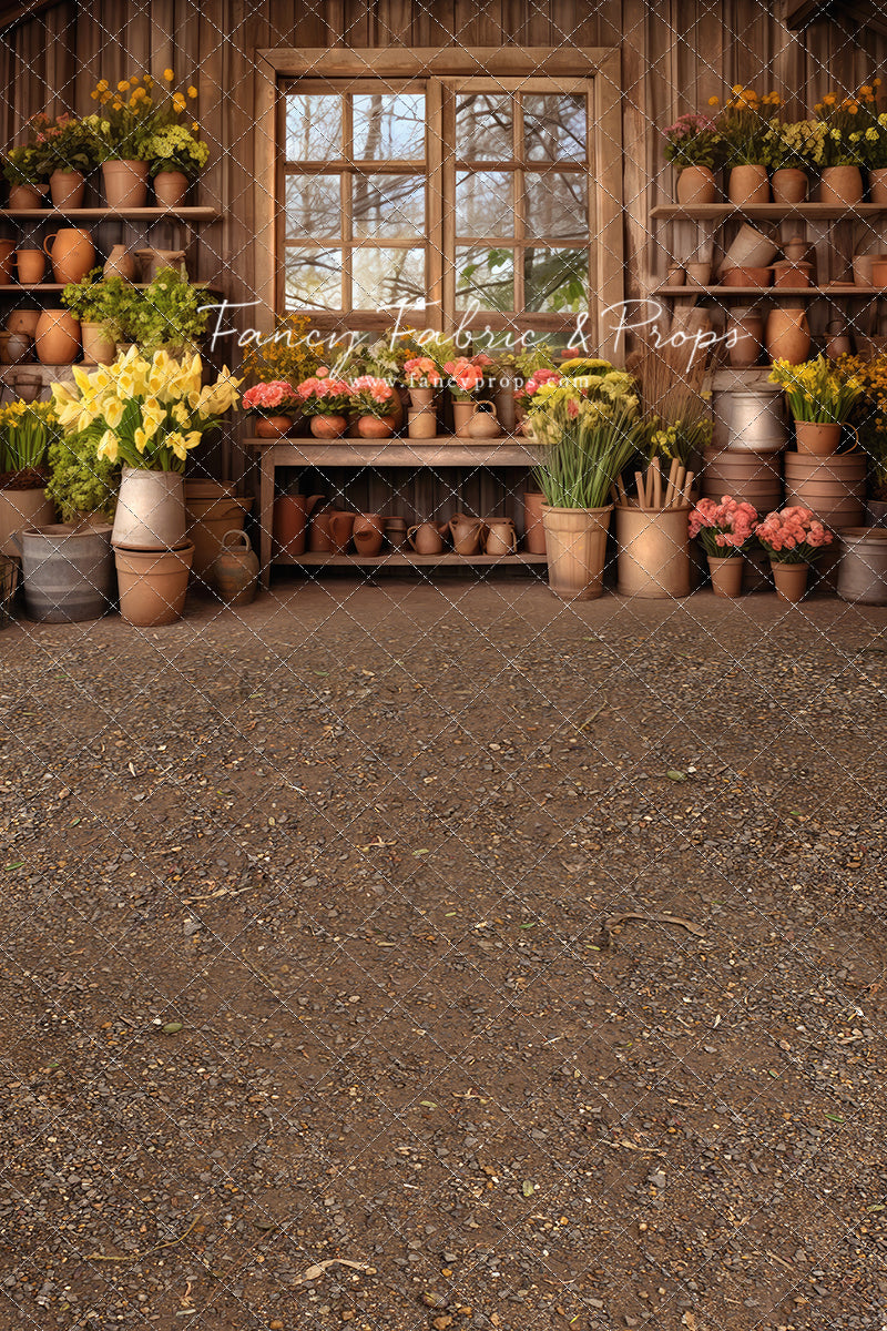 Rustic Greenhouse Garden View - With Sweep Option