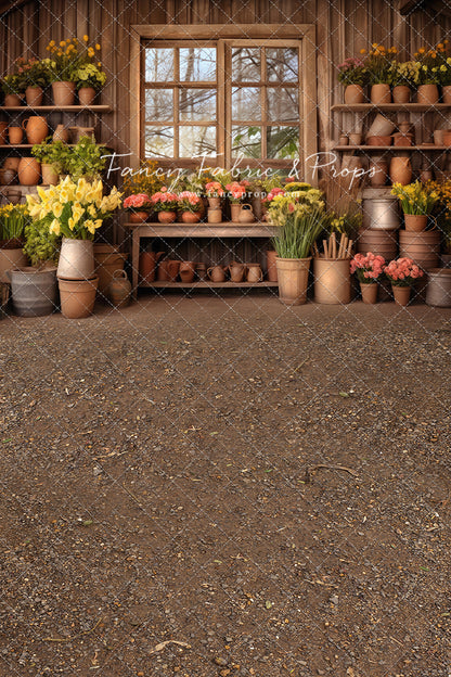 Rustic Greenhouse Garden View - With Sweep Option