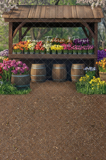 Rustic Spring Flower Stand - With Sweep Option