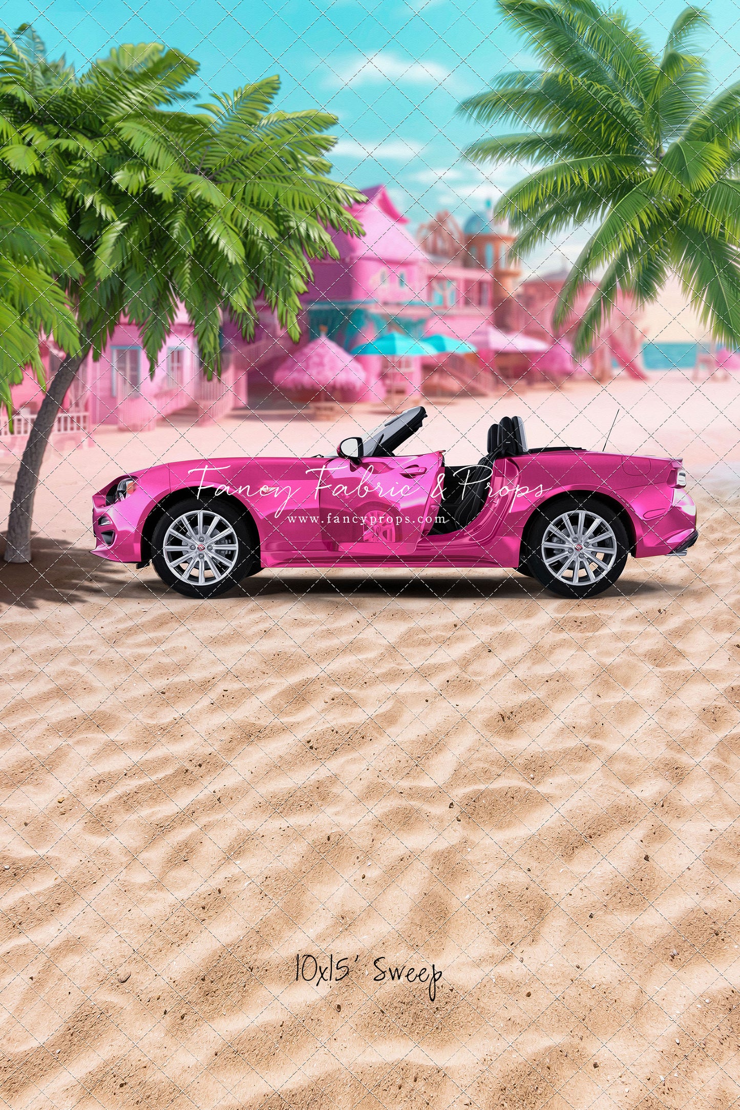 Beach Convertible -Pink - With Sweep Option