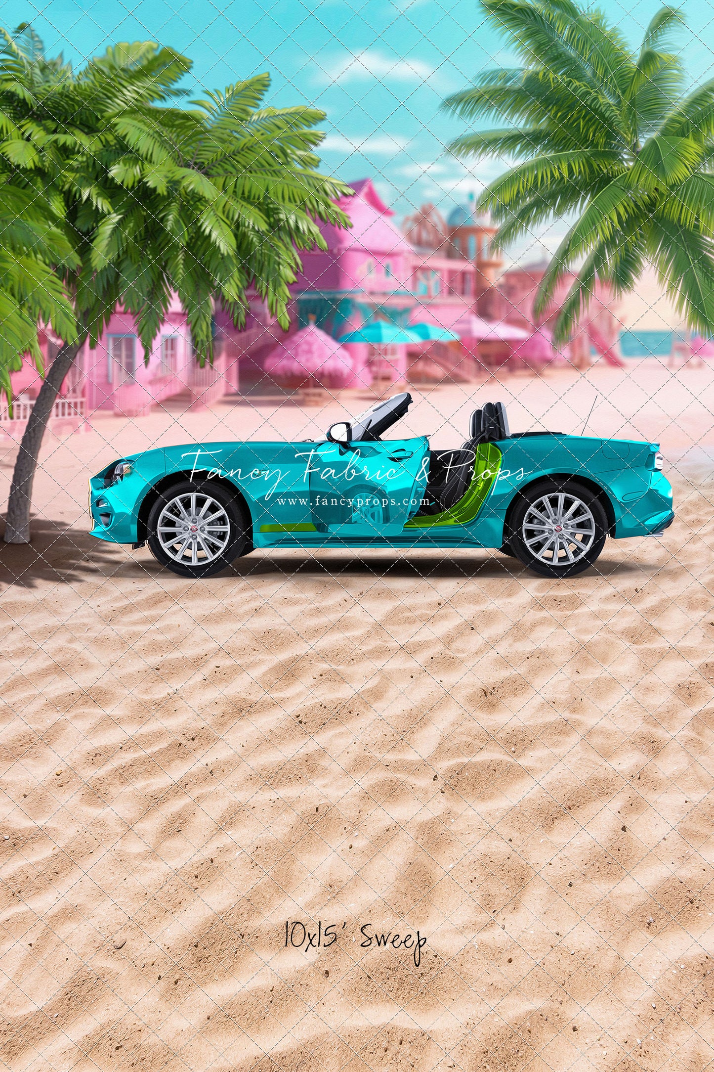 Beach Convertible -Teal Blue - With Sweep Option