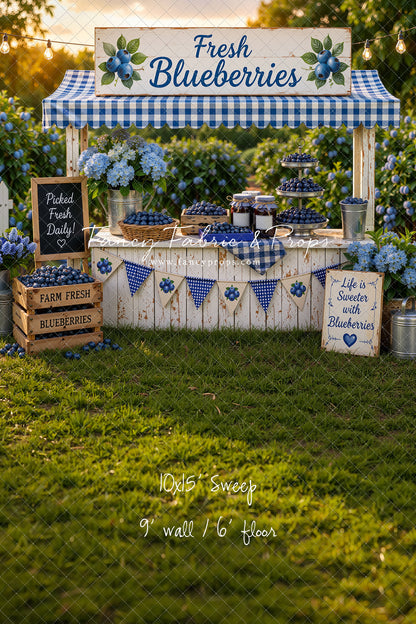 Blueberry Patch Market - With Sweep Option